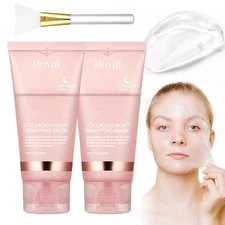 2X Collagen Night Wrapping Mask Overnight Peel-Off Mask Facial Moisturizing Mask