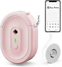 Label Maker Machine with Tape, Waterproof Bluetooth Label Printer, Handheld Mini