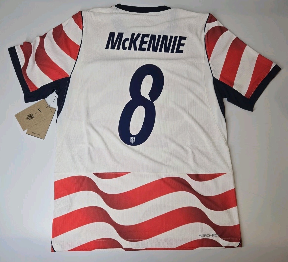 USA 2026 Home Authentic Aero-Fit Jersey McKennie #8 Nike M-2XL USMNT NWT