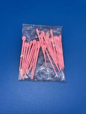 Group 20+ Vintage 1960's Pink Hair Roller Pins Curler Picks Beauty Shop Styling