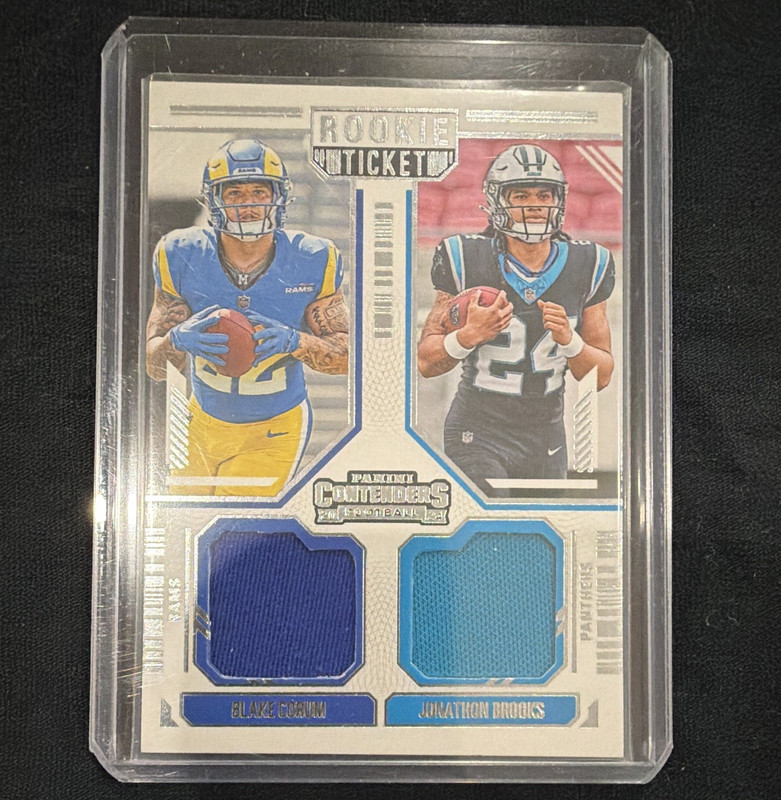 Contenders 2024 - Rookie Ticket Dual Swatches - Blake Corum & Jonathon Brooks