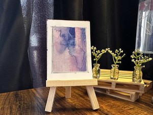 ACEO Art Card Original “Purple Blush Brush” 58/100