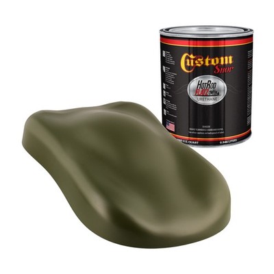 Hot Rod Flatz Olive Drab Green Urethane Automotive Flat Car Paint