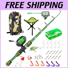 Telescopic Kids Fishing Kit with Beginner's Guide