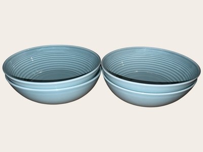 Gordon Ramsay Royal Doulton Maze Teal 4x Müslischalen Suppenschalen 7'' guter Zustand