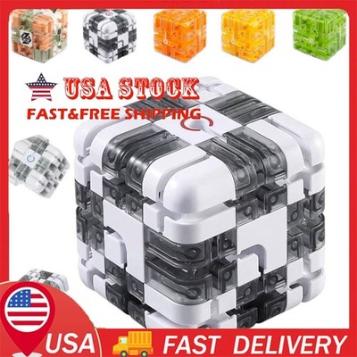 Transparent Puzzle 3D Maze Magic Cube Stress Reliever Toys Party