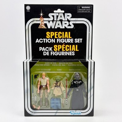 Star Wars Cave of Evil Special Action Figure Set Luke Yoda Darth Vader E7204 NEW