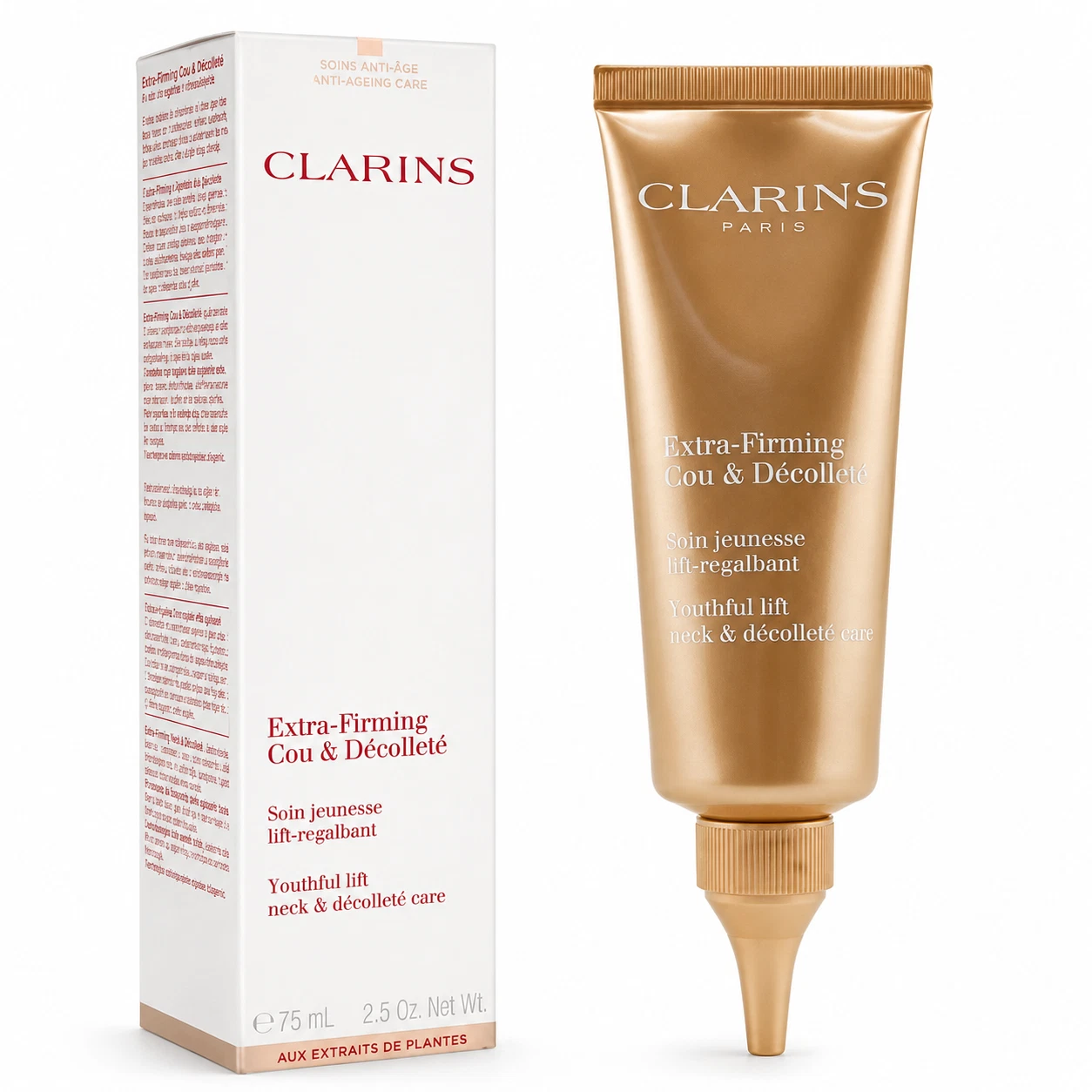 Clarins Advanced Extra-Firming Anti-Wrinkle Rejuvenating Neck Cream 2.5 oz 75 mL
Opens in a new wind