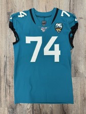 CAM ROBINSON 2019 Jacksonville Jaguars Game Issued Football Jersey TEAL NFL 100