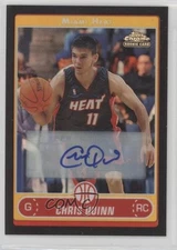 2006-07 Topps Chrome Black Refractor Auto Chris Quinn #181 Rookie Auto RC