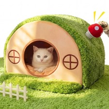 Cat House for Indoor Cats - Cute Cat Bed Cave, Tree Hole Cat Bed Tent for Kit...