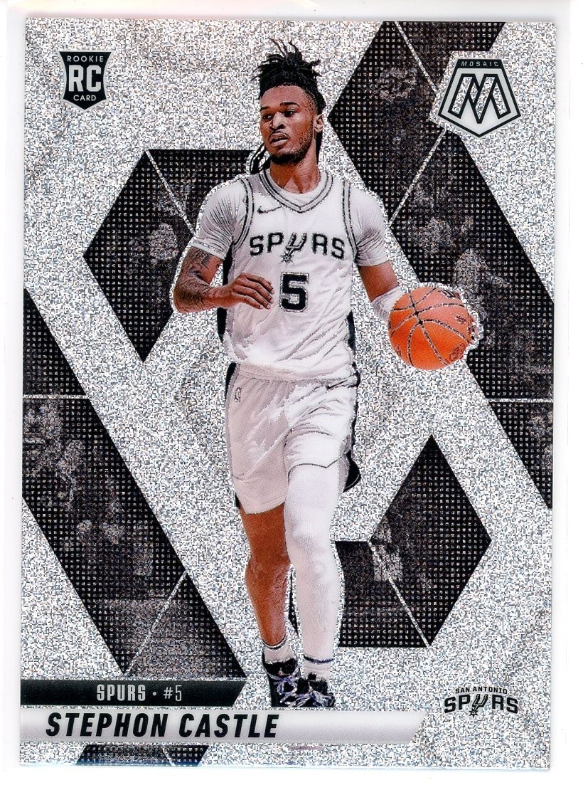 2024-25 MOSAIC STEPHON CASTLE RC GLITTER PRIZM SSP ROOKIE SPURS #236 G11