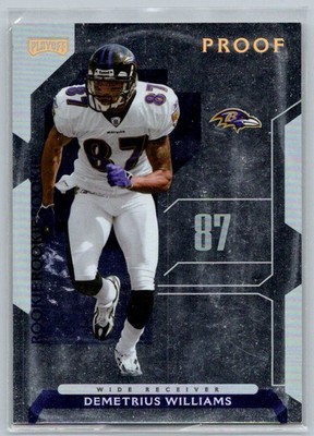 2006 Playoff NFL Playoffs Gold Proof  Demetrius Williams 87 005/100