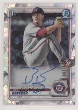 2020 Bowman Chrome Prospects Atomic Refractor /100 Ben Braymer #CPA-BB Auto 2f9