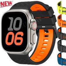 Silicone Band Strap For Apple Watch Series SE3 12 11 10 9 8 7 6 5 4 Ultra 4 3 2