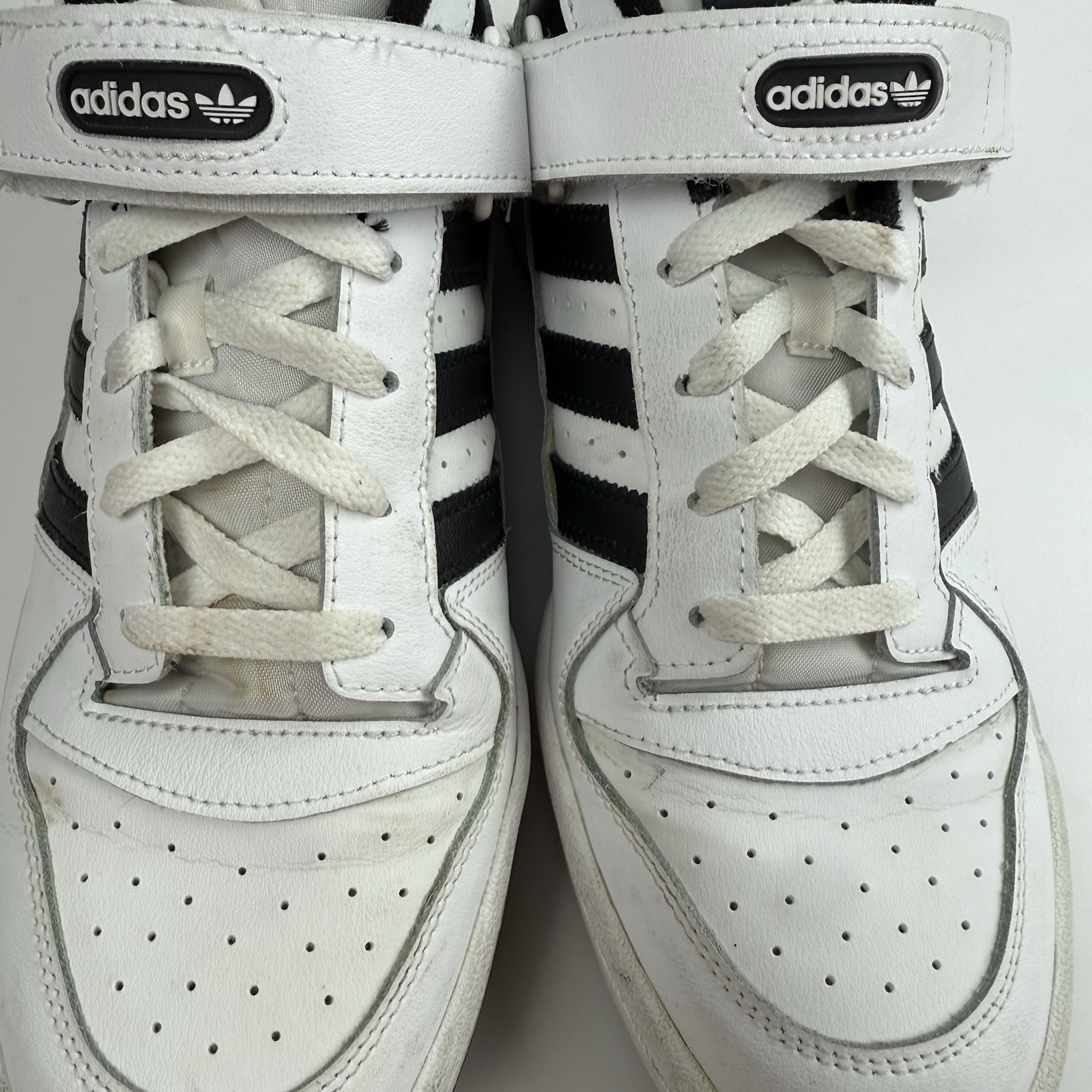 Adidas Forum Low Mens 10.5 Shoes Cloud White Black FY7757 Sneakers thumbnail 6