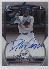 2023 Bowman Draft Chrome Prospect Refractor 341/499 Dylan Campbell Auto 0e1