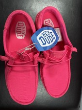 Hey Dude Wendy Funk Mono Electric Pink Neon Women Shoes size 8 New No Box