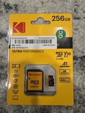 New KODAK Memory Card 256GB U3 4K Micro SD Card 256GB Microsd UH Ultra Fast
