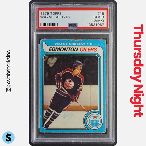 1979 TOPPS #18 WAYNE GRETZKY RC ROOKIE PSA 2 (MK)