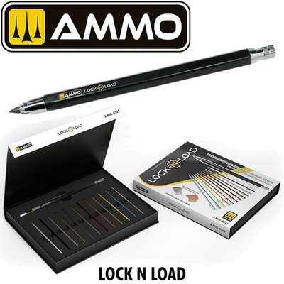 LOCK N LOAD Weathering wiederaufladbarer technischer Druckbleistift AMMO MIG 8349