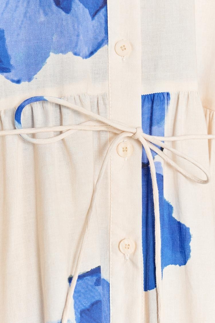 NWT ZARA ZW COLLECTION PRINTED DRESS S 2183 $90 thumbnail 2