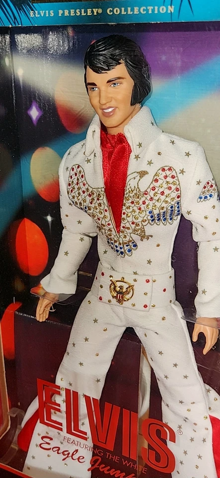 NRFB Elvis Presley Eagle Jumpsuit Doll Mattel 28570 Collector Edition - Image 3 of 4