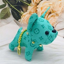 FRENCHIE DOG BAG CHARM NON BRANDED TEAL