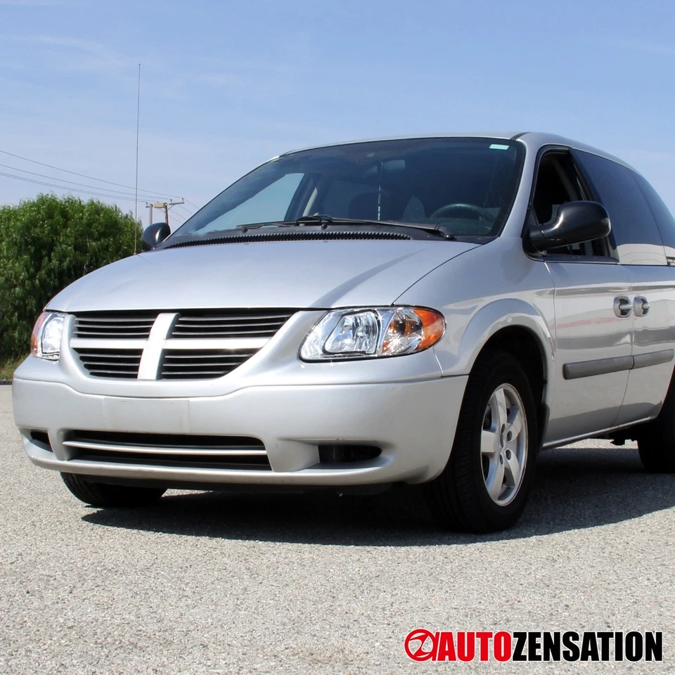 Fit 2001-2007 Dodge Grand Caravan Chrysler Town & Country Headlights Headlamps Foto 3 de 4
