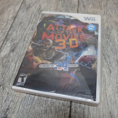 Nintendo Wii Game   Attack of the Movies 3D   NEW & SEALED   BROKEN SEAL