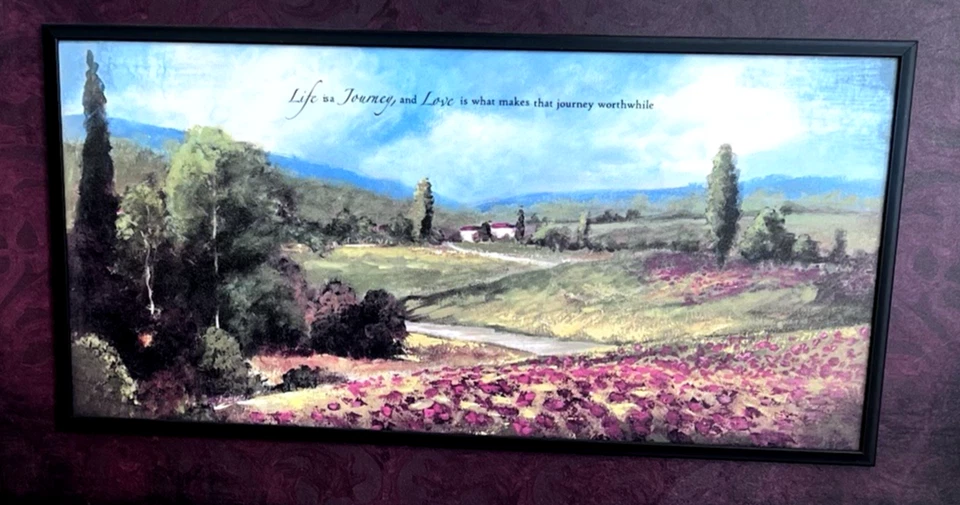 Framed Wall Art "Life is a Journey and Love makes that Journey Worthwhile" - Image 4 of 4