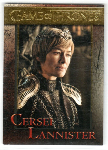 GAME OF THRONES SEASON 8 GOLD PARALLEL BASE INSERT#22 CERSEI LANNISTER 150/175 - Picture 1 of 2