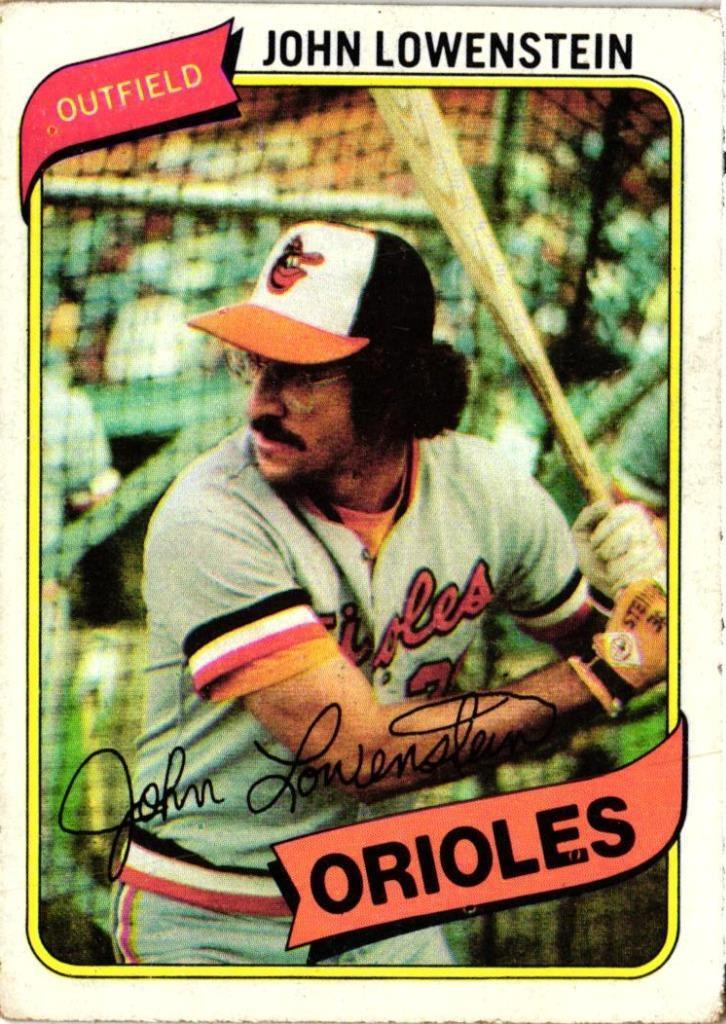 JOHN LOWENSTEIN 1980 Topps #287 BUY ANY 2 ITEMS FOR 50% OFF   B205R3S15P22