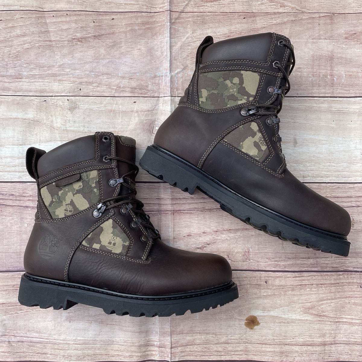 Vintage Timberland Mens Hunting 8inch Rare Camo GORE-TEX  display picture 3