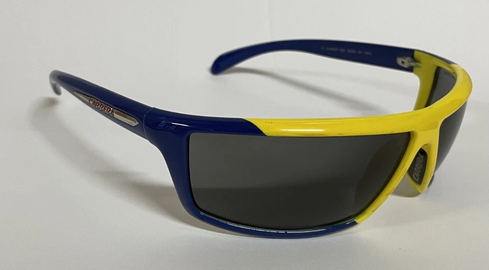 Lunettes de Soleil Vélo Cyclisme Carrera Ego Racing 50 Y Jaune-Bleu - Photo 1/1
