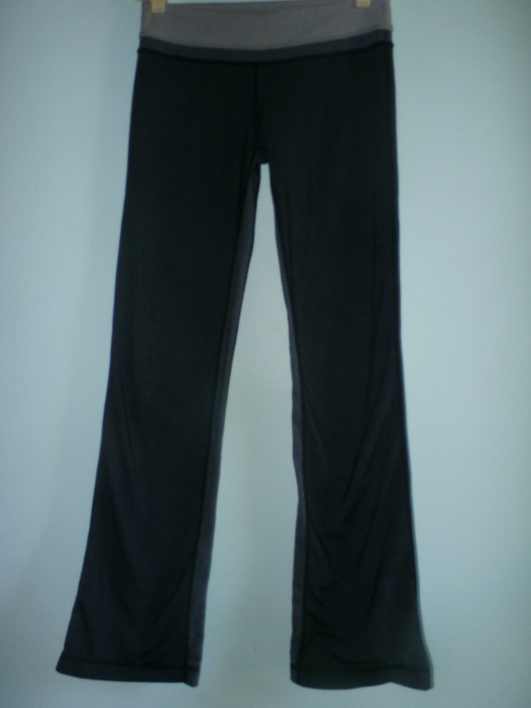 Lululemon Groove Pants SZ 4 Inseam Stripe Heather Charcoal Light