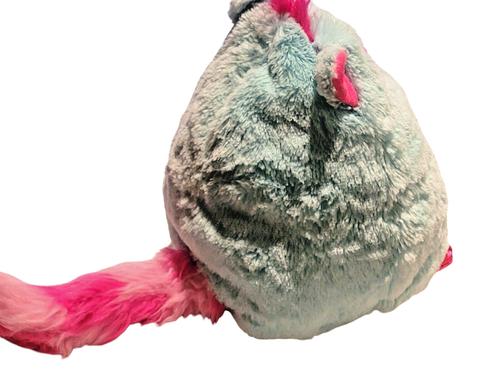 2023 Misfittens Series 3 Ozzie Blue Pink Kiss Print 9" Kitten Plush Cat - Picture 3 of 7