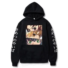Demon Slayer Kimetsu no Yaiba Hoodie Sweater Jacket Causal Pullover Sweatshirt