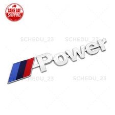 M-power Car Trunk Lid Sport Nameplate Emblem Badge M Performance Decorate Chrome M-power Car Trunk Lid Sport Nameplate Emblem Badge M Performance Decorate Chrome