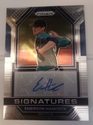 SIGNED EMERSON HANCOCK 2023 PRIZM BASEBALL SIGNATURES AUTO #SIG-EH