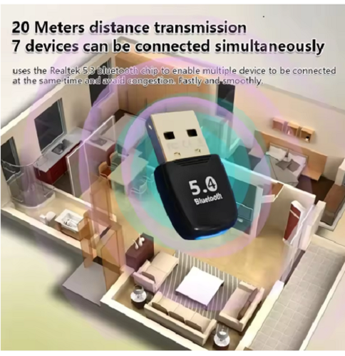 USB Bluetooth 5.4 Adapter Dongle Stick Transmitter Nano PC Laptop Maus Tastatur - Bild 5 von 7
