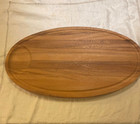 Vintage Carabao Wooden Monkey Pod Hors D'Oeuvres Tray - Made in Philippines