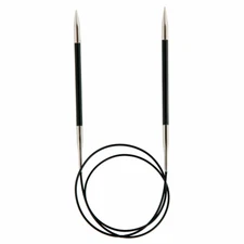 KnitPro Karbonz: Knitting Pins: Circular: Fixed: 80cm x 6.00mm