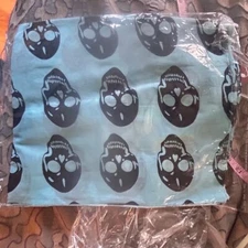 Raj Skull Scarf/Sarong aqua one size