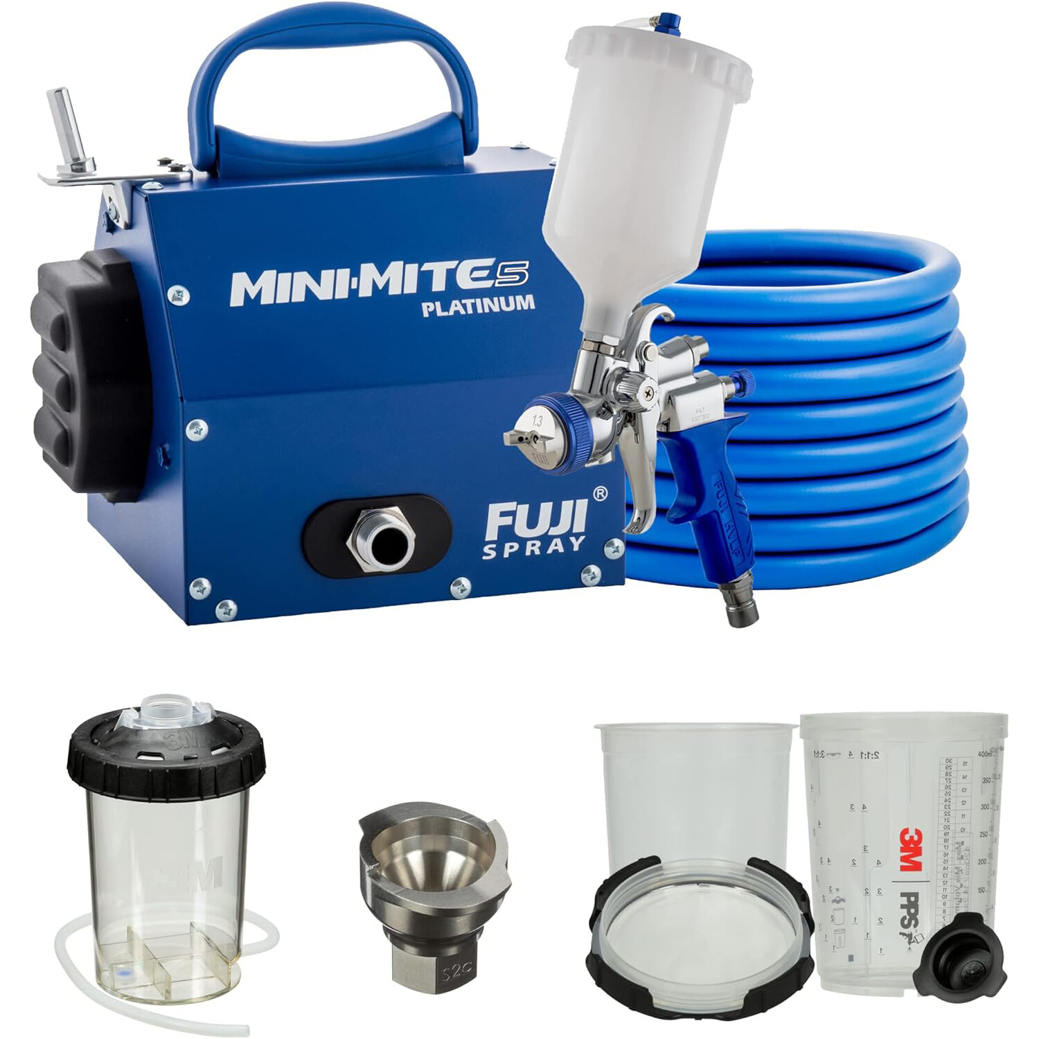 Распылительная система Fuji Spray Mini Mite 5 Platinum HVLP с комплектом 3 м PPS, емкость 13 унций