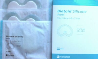 Biatain Silikon Sakral/Pacrum Verbände 15 cm x 19 cm (5er Pack)
