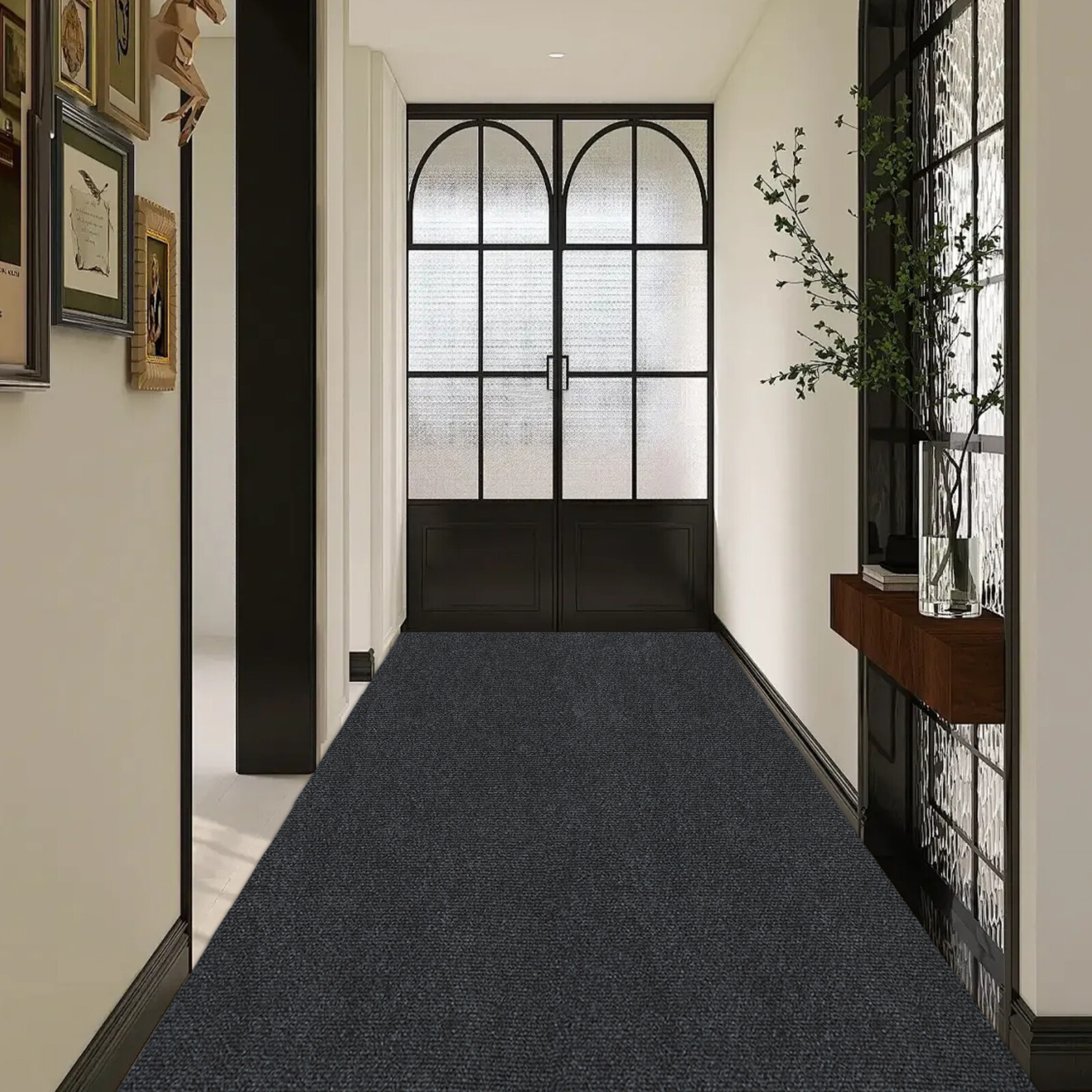 3*1.2m Striped Polyester & Tpe Rag Rug Door Mats Floor Entrance Mats For Home