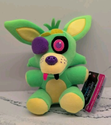 Funko Plushies FNAF Five Nights At Freddy's Blacklight Green Foxy Plush NWT