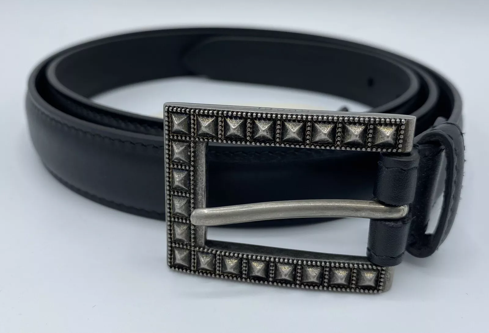 Ceinture Gucci en cuir noir taille 95/38 fabriquée en Italie