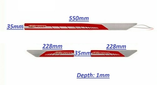 Genuine Mugen Door Seal Plates Red Honda Civic FK7 8 2 TYPE-R 84200-XNCD-K0S0-RD - Picture 5 of 6